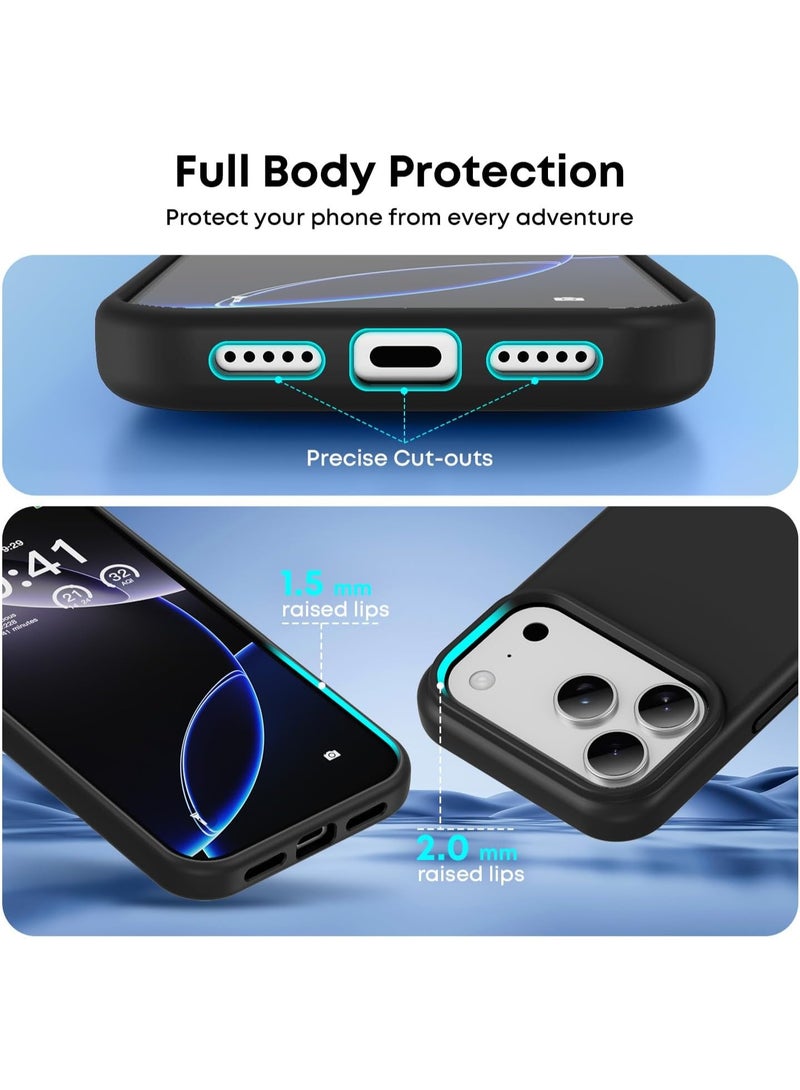 iPhone 17 Pro Max Case Liquid Silicone Shockproof Anti-Scratch Cover For iPhone 17 Pro Max with Microfiber Lining Protective Phone For iPhone 17 Pro Max - Image 5