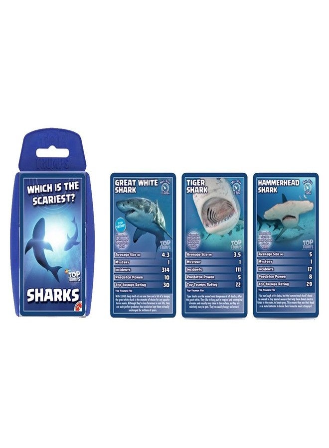 Top Trumps Card Game Sharks - Family Learning Games for Kids and Adults for 2+ Players - Kid War Games for Families for 6 Plus Kids - Image 3