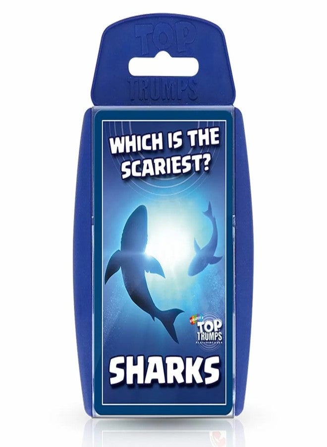 Top Trumps Card Game Sharks - Family Learning Games for Kids and Adults for 2+ Players - Kid War Games for Families for 6 Plus Kids - Image 1