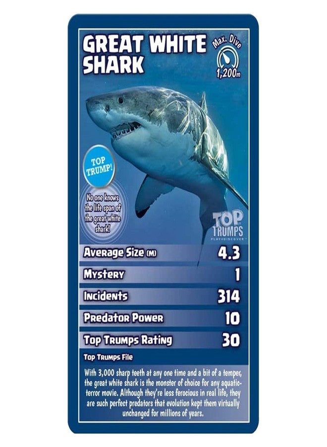 Top Trumps Card Game Sharks - Family Learning Games for Kids and Adults for 2+ Players - Kid War Games for Families for 6 Plus Kids - Image 5