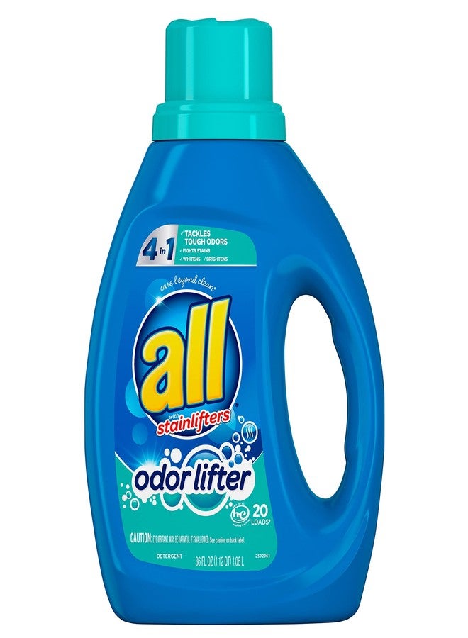 all Laundry Detergent Liquid, Odor Lifter, Tackles Tough Odors For Sporty Families, 36 Ounce, 20 Loads - Image 1