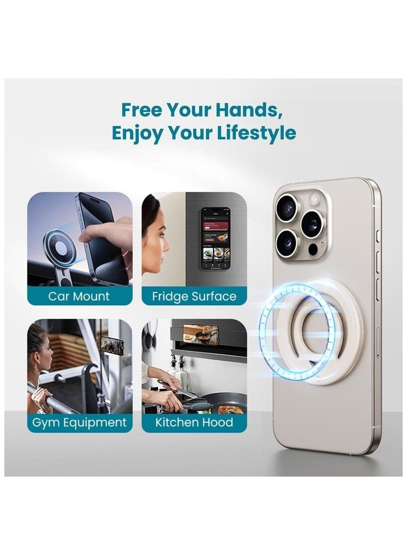 DRIP Magnetic phone grip with a ring design made of silicone, keeps your device stable and comfortable.Suitable for use as a stand or a secure grip that prevents slipping and provides better phone control. - Image 4