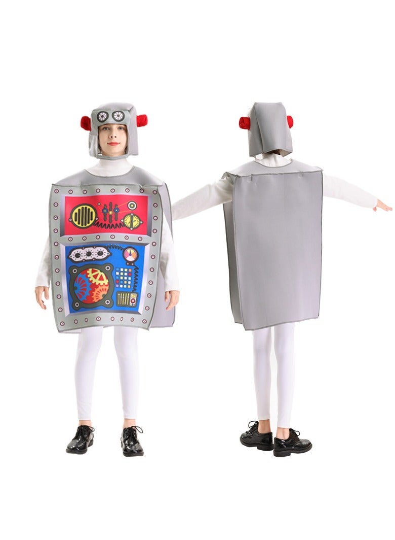 general Robot cosplay costume for children playful cosplay outfit one size fits all suitable for parties and stage performances - Image 1