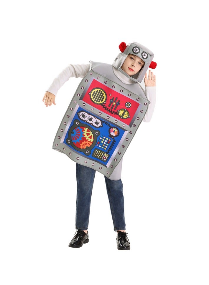 general Robot cosplay costume for children playful cosplay outfit one size fits all suitable for parties and stage performances - Image 2