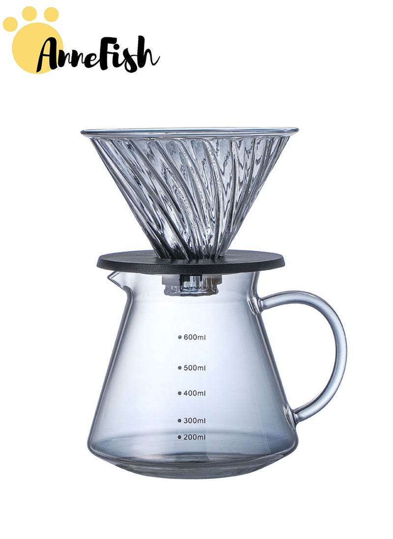 AnneFish - 11-Pieces V60 Pour Over Hand Drip Coffee Maker Set Professional V60 Kit  With Carrying Bag Coffee scale with Timer Drip Coffee Maker Set - Image 1