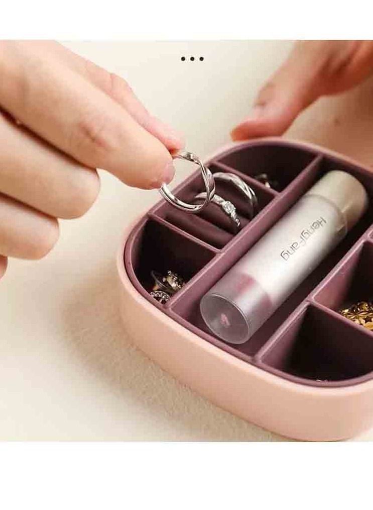 سي او أرماء صندوق منظم مجوهرات للسفر قابل للحمل زهري - Image 2