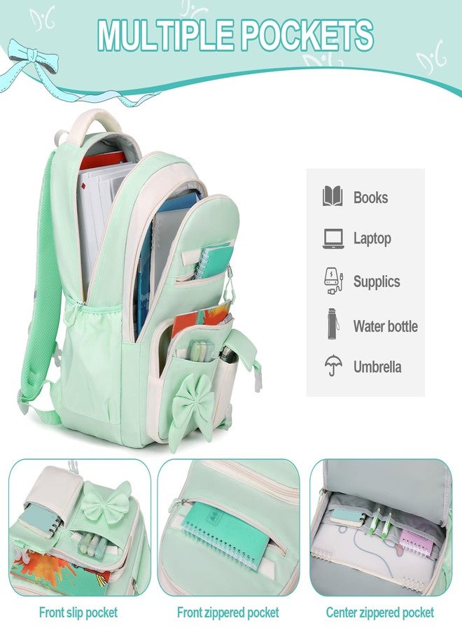 DIGOBAY Backpack for Girls, Green, /, / - Image 3