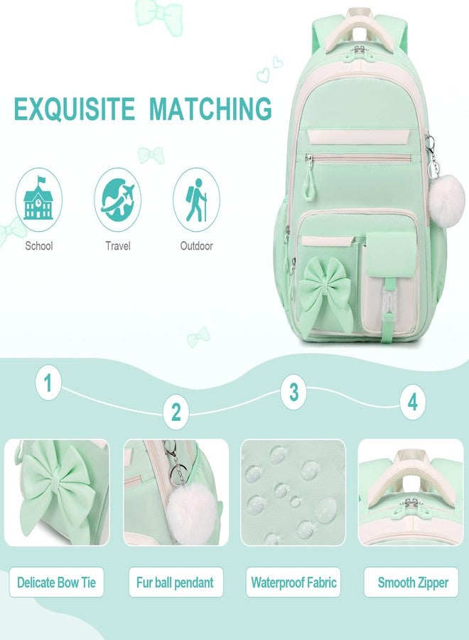 DIGOBAY Backpack for Girls, Green, /, / - Image 5