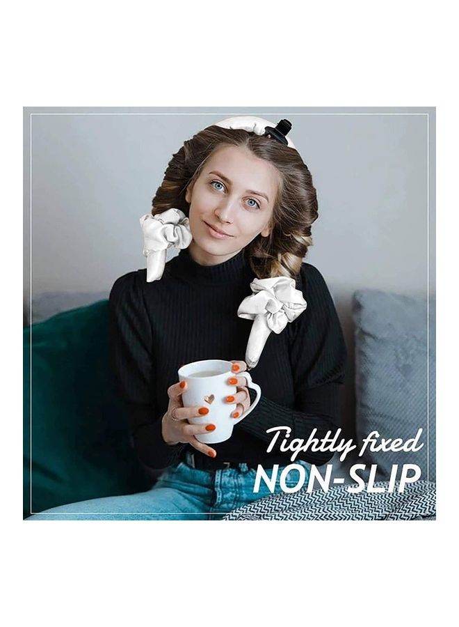 نيبمينينت مجموعة ربطة الشعر الإسفنجية لتجعيد من دون حرارة أبيض - Image 3