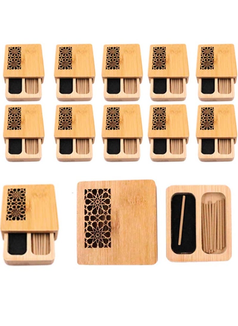 Bakhoor BoSidin Bakhoor BoSidin – 1 dozen Mini Incense Burner Gift Box 10pcs 2mm Oud Sticks  - Image 1