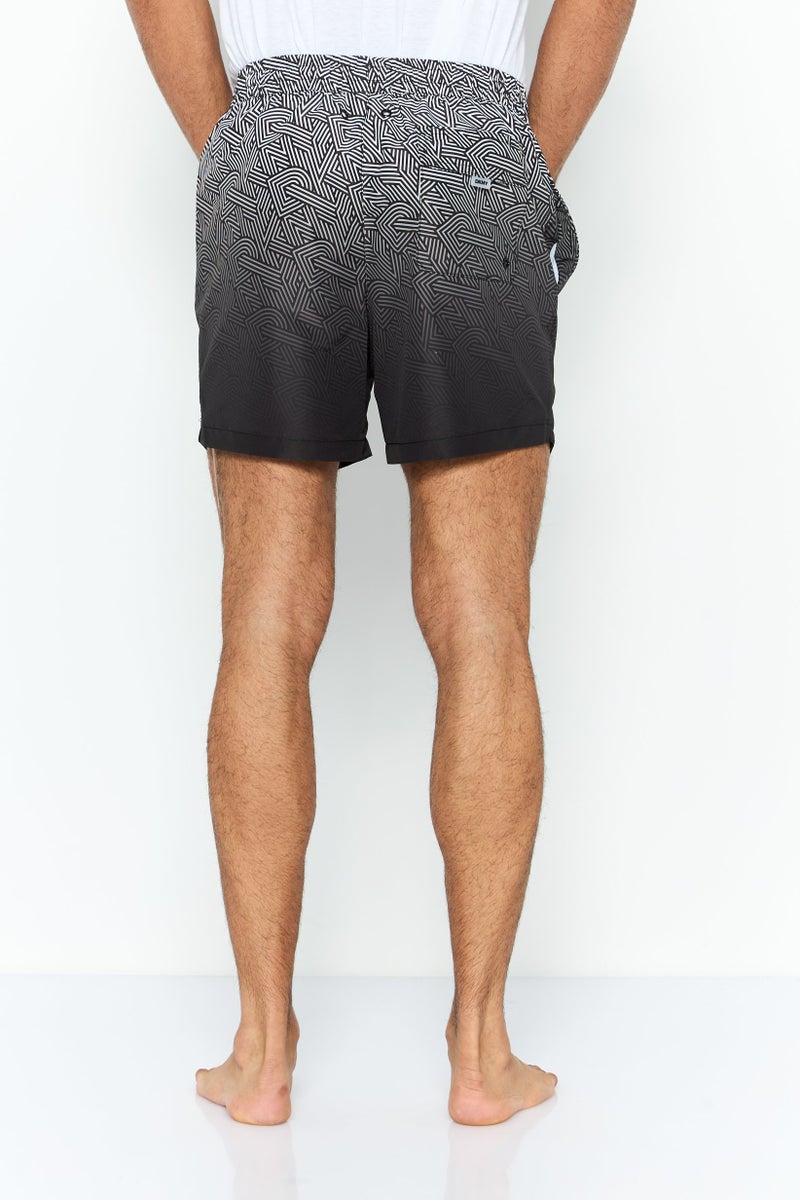 DKNY Men Brand Logo Board Shorts, Black - Image 4