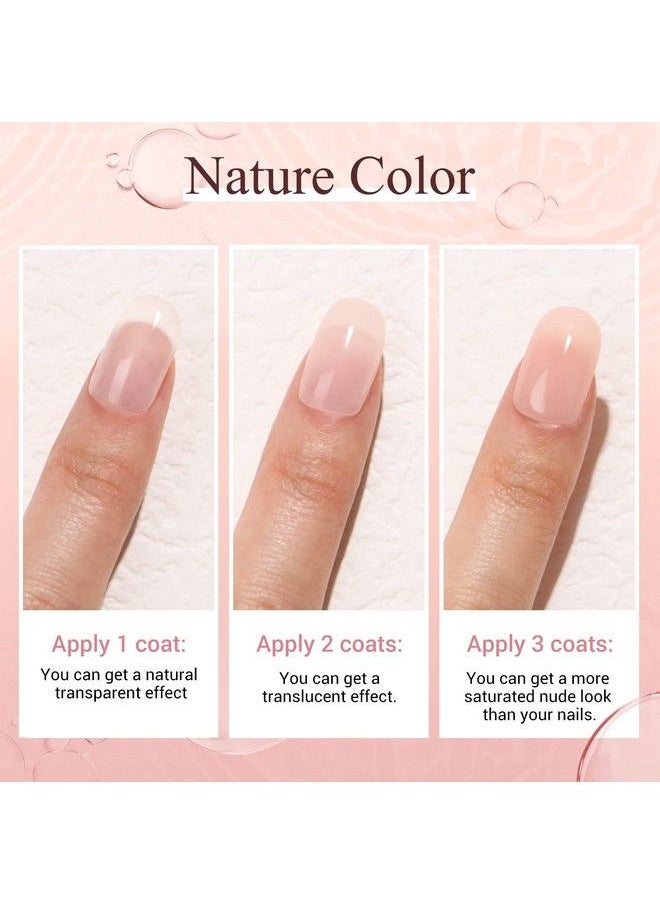 AZUREBEAUTY Dip Powder Nail Kit Starter 8 Translucent Nude White Pink Sheer Neutral Colors Semitransparent Natural Clear Dipping Powder Milky Jelly Effect French Nail Art Manicure Salon Diy At Home  - Image 5
