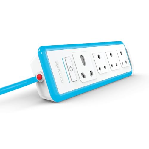 Anchor by Panasonic 6A Universal Socket with Surge and Over load protection | 6A Extension Board with 1.5 Mtr Extension Cord | Multi Plug Socket for Home Wall, Office (22076) - Image 1