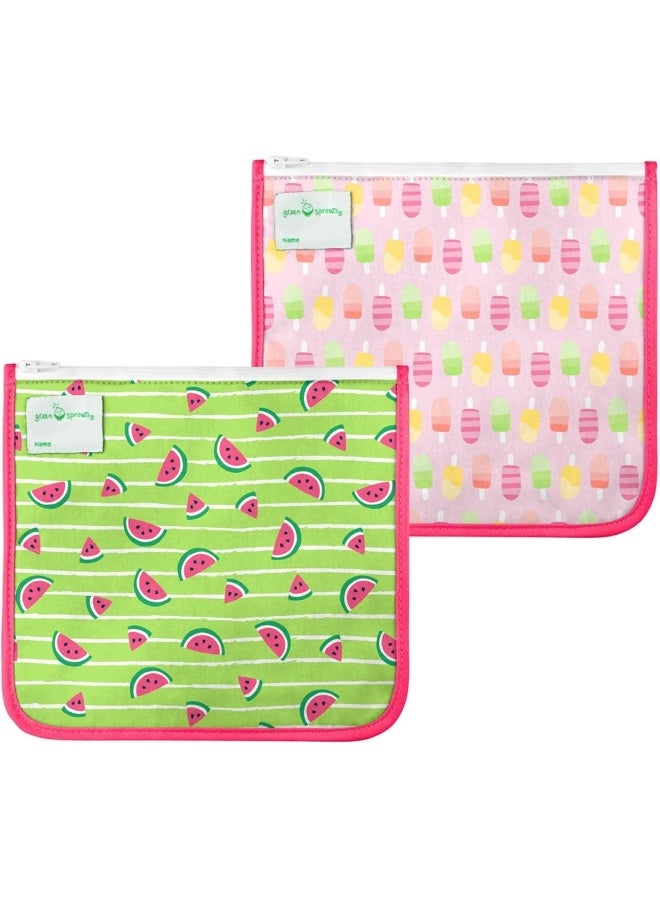 green sprouts Reusable Insulated Sandwich Bags (2 Pack) - Image 1