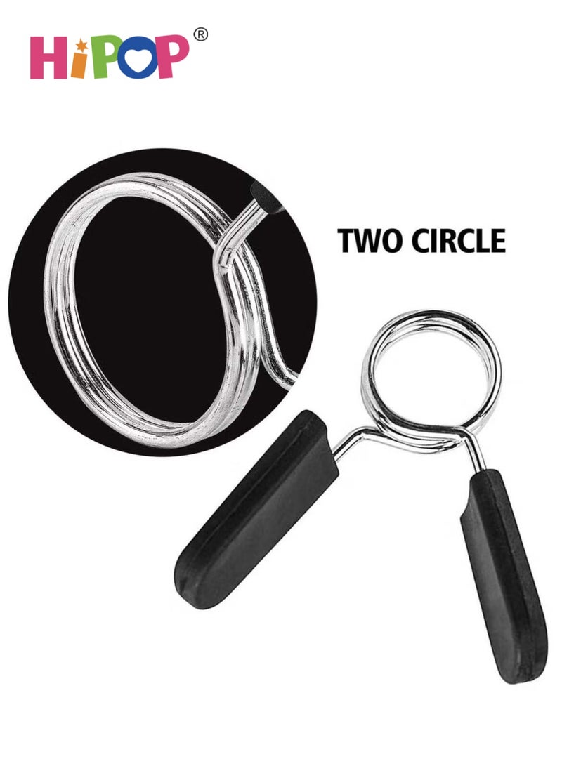 هيبوب مشابك نابضية للباربل 1.18 بوصة، 4 قطع مع مقابض سهلة القبض، لرفع الأثقال، رفع القوة، وتمارين القوة في الجيم - Image 3