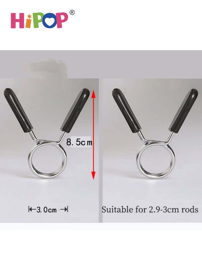 هيبوب مشابك نابضية للباربل 1.18 بوصة، 4 قطع مع مقابض سهلة القبض، لرفع الأثقال، رفع القوة، وتمارين القوة في الجيم - Image 2