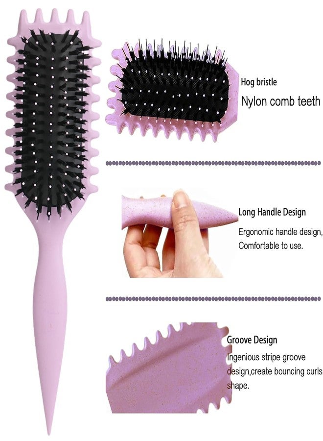 NUDFSY Curl Defining Brush - Flexible Paddle Hair Brush, Detangling, For Women & Men, Long/Short/Straight/Curly Hair - Image 4