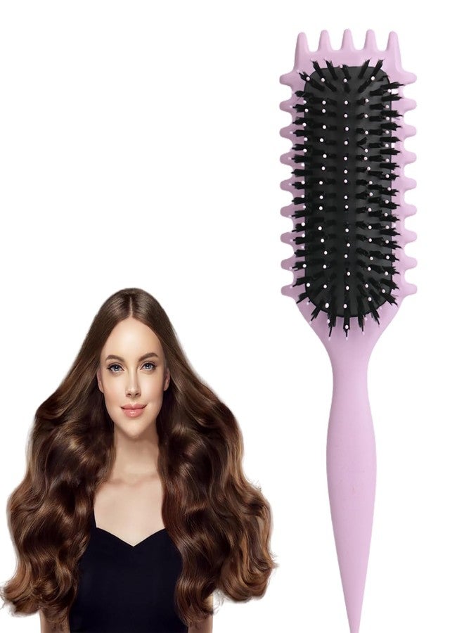 NUDFSY Curl Defining Brush - Flexible Paddle Hair Brush, Detangling, For Women & Men, Long/Short/Straight/Curly Hair - Image 1