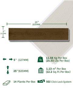 Suntecwood Suntecwood SPC Rigid Core Luxury Vinyl Flooring 635*127 mm | Chevron Flooring|6mm Thick | 1mm IXPE Padding | Waterproof| Scratch Resistant | Comfort & Quiet | Easy Click Lock for Home | Office | Commercial Use |Dark brown oak|  - Image 4