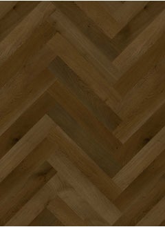 Suntecwood Suntecwood SPC Rigid Core Luxury Vinyl Flooring 635*127 mm | Chevron Flooring|6mm Thick | 1mm IXPE Padding | Waterproof| Scratch Resistant | Comfort & Quiet | Easy Click Lock for Home | Office | Commercial Use |Dark brown oak|  - Image 5