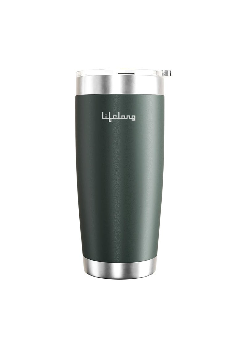 Lifelong - Lifelong Double-Walled Vacuum Insulated Tumbler 600ml | Keeps Drinks Hot for 8 Hours & Cold for 12 Hours | Stainless Steel, Leakproof Lid & Comfort-Grip - Image 1