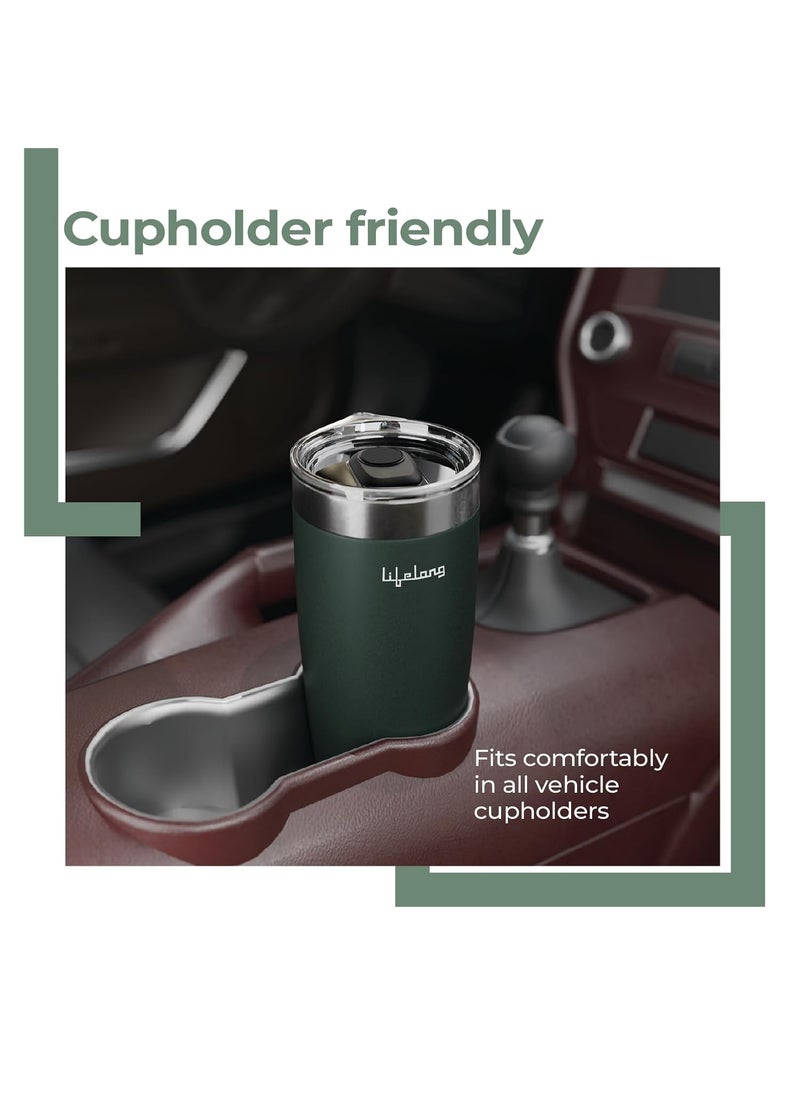 Lifelong - Lifelong Double-Walled Vacuum Insulated Tumbler 600ml | Keeps Drinks Hot for 8 Hours & Cold for 12 Hours | Stainless Steel, Leakproof Lid & Comfort-Grip - Image 1