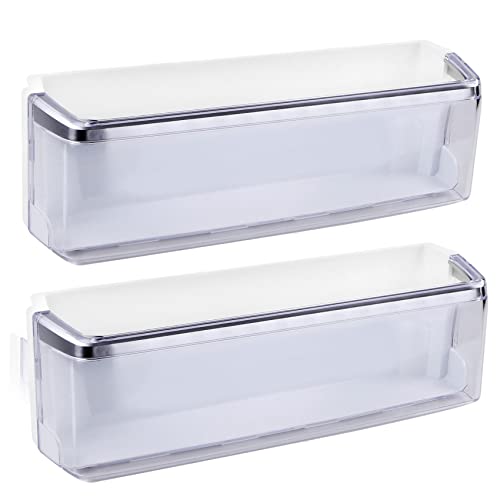 Feikeer 2 PCS AAP73252302 Door Shelf Bin (Left) Compatible with LG, Kenmore Sears, Replaces AP5602874, AAP73252311, AAP73252306, 2652315, AAP73252305, AH3637059, EA3637059, PS3637059 Refrigerator Basket Bin - Image 1