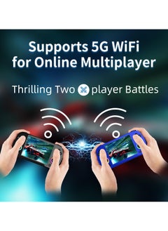 ANBERNIC  RG40XX H Retro Handheld Game Console, 4.0 Inch IPS Screen Linux System Built-in 64G TF Card 5488 Games Support HDMI TV Output 5G WIFI Bluetooth 4.2  - Image 2