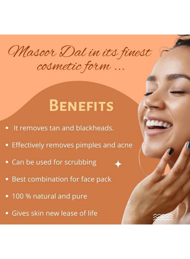 Havintha Havintha Masoor Dal Powder for Natural Face Pack | Skin Fairness Wrinkles Acne Pimples and Darkspots - 100grams - Image 3