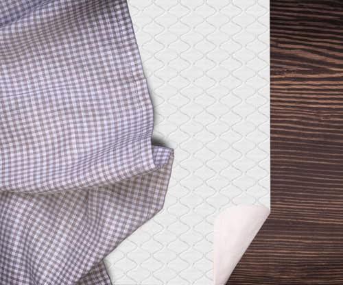 LAMINET - Deluxe Cushioned Heavy-Duty Quilted Table Pad Protector for Dining Room Table - 52" x 90" Oblong | Waterproof Vinyl Table Padding Under Tablecloth Cover for Rectangular Square Tables - Image 5