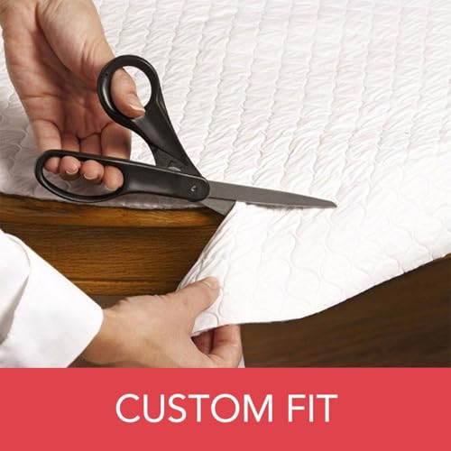 LAMINET - Deluxe Cushioned Heavy-Duty Quilted Table Pad Protector for Dining Room Table - 52" x 90" Oblong | Waterproof Vinyl Table Padding Under Tablecloth Cover for Rectangular Square Tables - Image 2