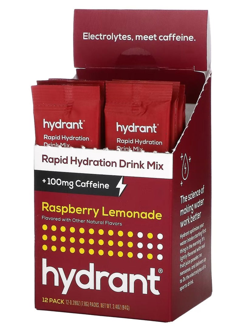 Hydrant Rapid Hydration Drink Mix Raspberry Lemonade 12 pic - Image 1