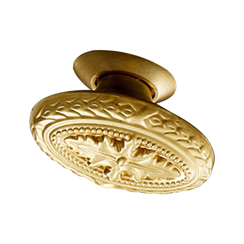Solid Brass Single Hole Drawer Handle 4 Inch Raised Pattern Cabinet Knob Furniture Pull - Image 2