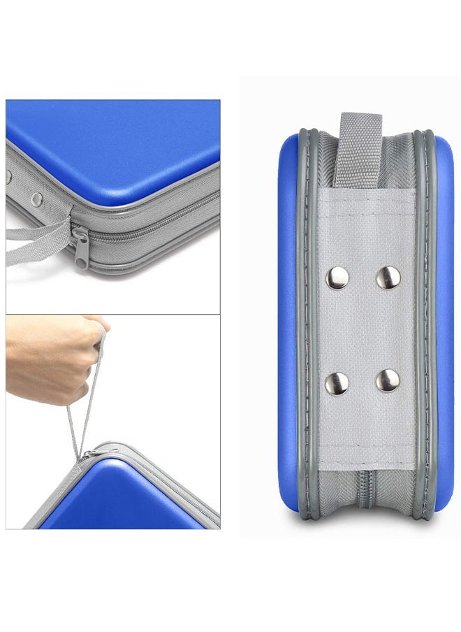 FLABOX 40 CD/DVD Sleeves Portable  Storage Organizer Scratch-Resistant Protective Cases (Blue)  - Image 3