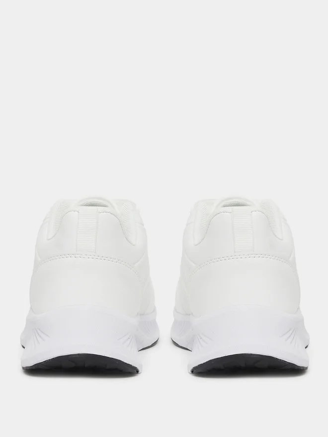 Styli Styli Textured Low Top Lace-Up Sneakers with Back Pull Tab