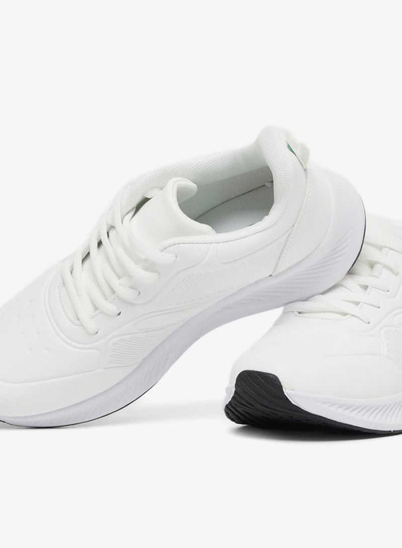 ستايلي اكتيف حذاء رياضي أبيض برباط وسحب خلفي - Image 3