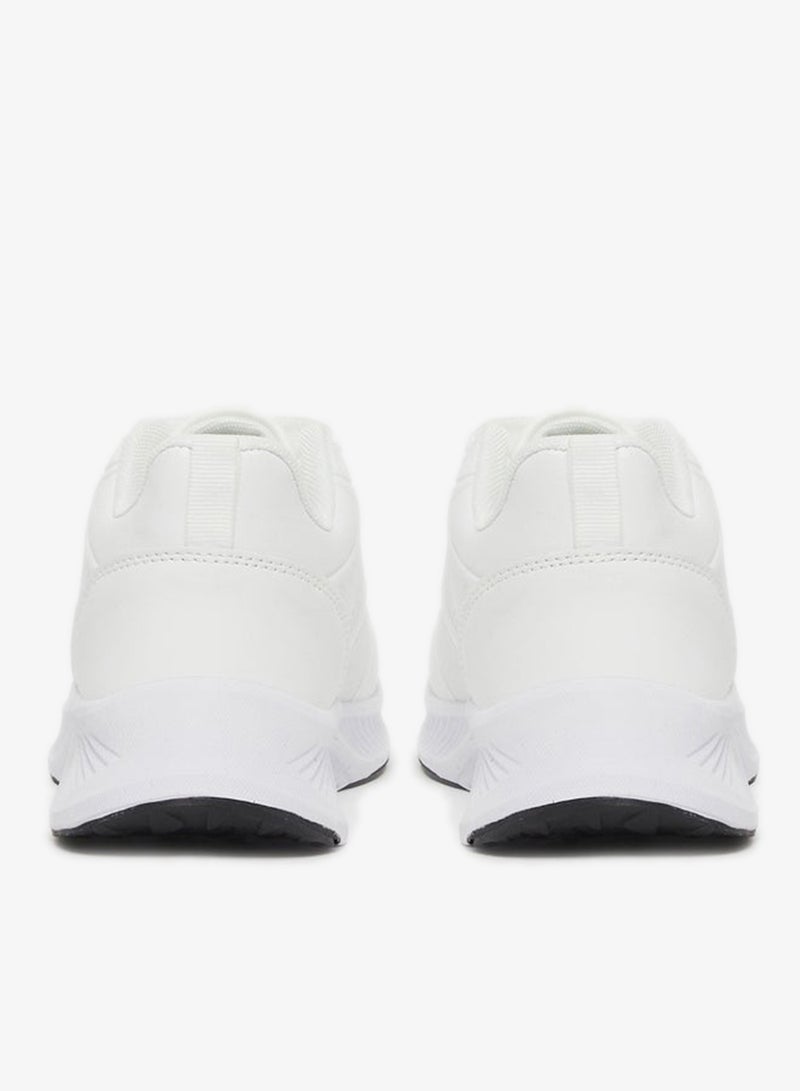 ستايلي اكتيف حذاء رياضي أبيض برباط وسحب خلفي - Image 4