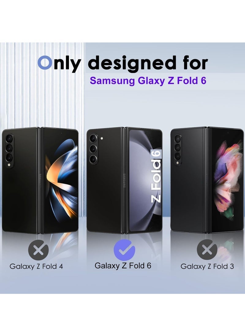 Raxoom ðŸ“± Screen Protector for Samsung Galaxy Z Fold 6 5G â€“ Flexible TPU Front & Inside Protection, 2 Pack for Front & 2 Pack for Inside â€“ Case Friendly, Bubble-Free, HD Clear, Anti-Scratch, Face ID Unlock Compatible â€“ Full Coverage Screen Guard - Image 2