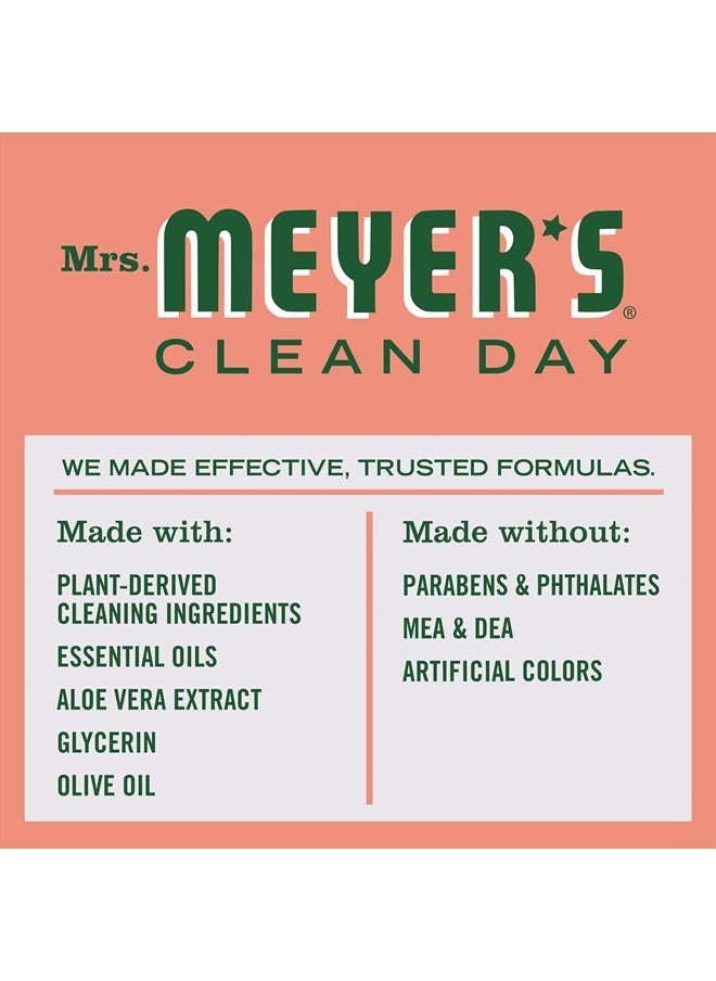 Mrs. Meyer's Clean Day Hand Soap, Made with Essential Oils, Biodegradable Formula, Geranium, 12.5 fl. oz - Pack of 3  - Image 4