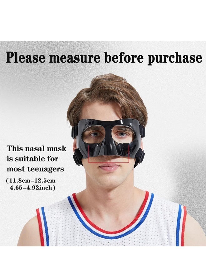 Arabest Nose Shield Protective Mask for Basketball and Football Sports Adjustable Mask for Men and Women Black - Image 5