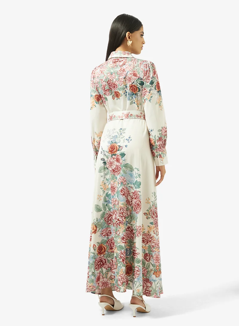 Khizana Abstract Print Dress