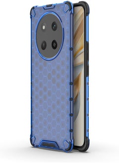 UNBLACK Case Cover Honeycomb Case Shockproof Camera Protection Cover Compatible with Honor x9c / Honor x60 Pro (Blue) 