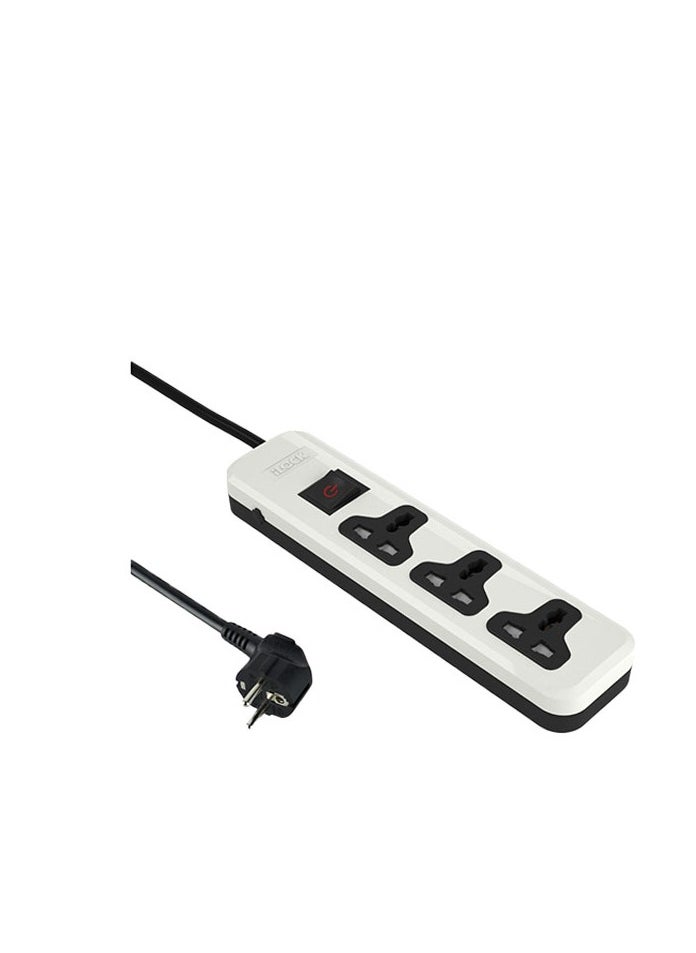 iLOCK power strip 3 universal outlets without earthing - (Basic) (Multicolor)  - Image 2