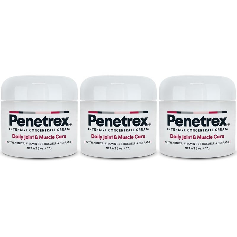 Penetrex Joint Muscle Therapy Soothing Comfort for Back Neck Hands Feet Premium Whole Body Rub with Arnica Vitamin B6 MSM Boswellia 2oz 3Pack