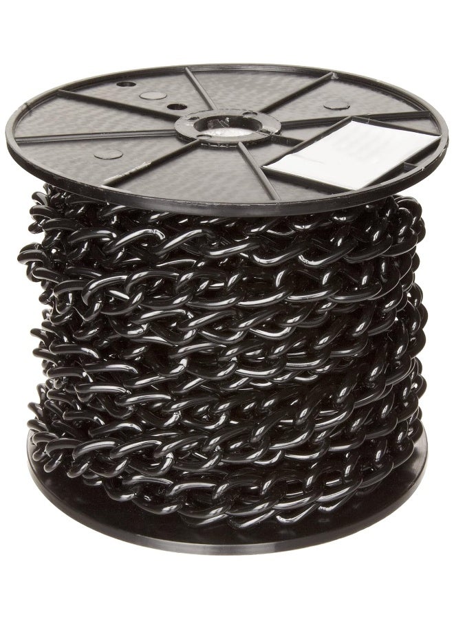 Campbell 0712577 Hobby and Craft Twist Chain, Black Plated, No. 250 Trade, 0.099 In. Diameter, 25 lbs Load Capacity, 33 Feet Mini Reel - Image 1
