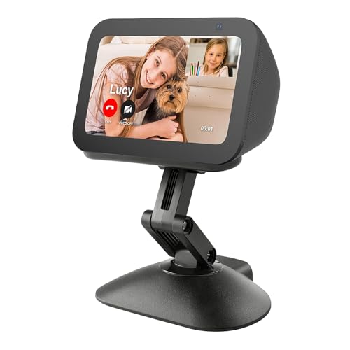 Dianves Stand for Echo Show 5 3rd Gen Cell PhoneAdjustable Height Smart Speaker Stand Table Mount BracketMagnetic AntiSlip Base for Show 5 3rd Generation - Image 1