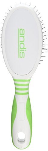 Andis Pin Brush for Medium & Long Hair Dogs, Gentle & Effective in Removing Dirt, Dust & Loose Hair, Promotes Healthy Skin & Coat - Large, Green/White - Image 3