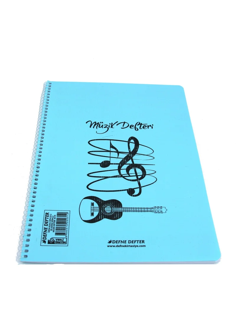 Defne Music Notebook Spiral 40 Leaves