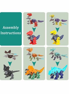 Y&D Kids Dinosaur Toys, Toy-5 Pack Tool Sets Toys with Screwdriver  - Image 4