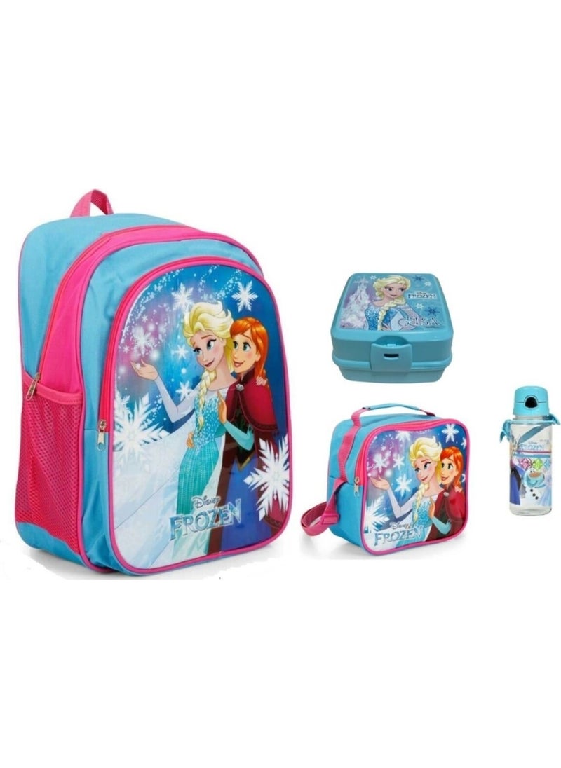 Disney FROZEN Disney Primary School Bag + Lunchbox + Water Bowl + Lunch Box 4-pack  - Image 1
